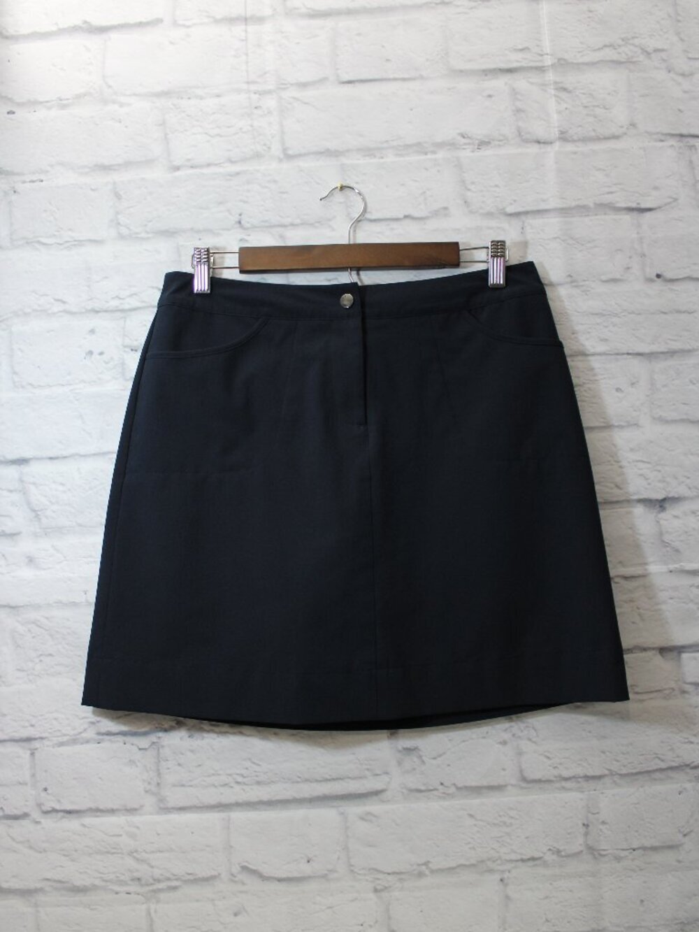 Cutter & Buck Size 6 Navy Blue Mid Rise Classic Preppy Summer Golf Skort